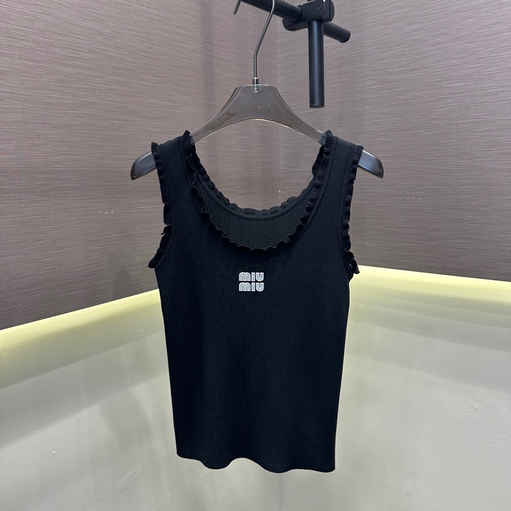 Miu Miu lace-knit pullover vest